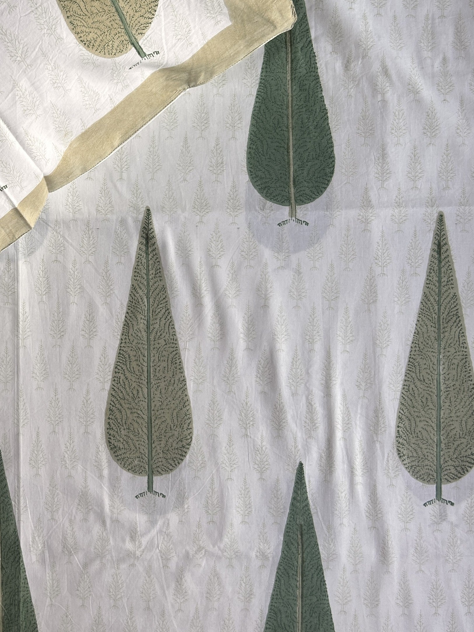 Heritage Superfine Double Bedsheet - Green