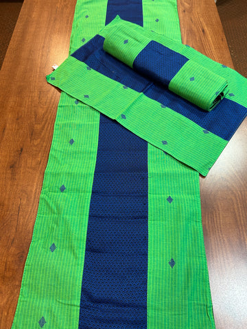 Table Mat & Table Runner Set - Blue Khun + Green