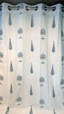 Heritage Curtain - Blue