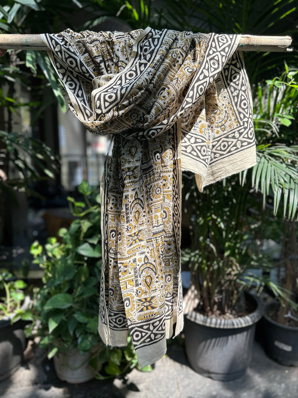 Block Printed Cotton Stole