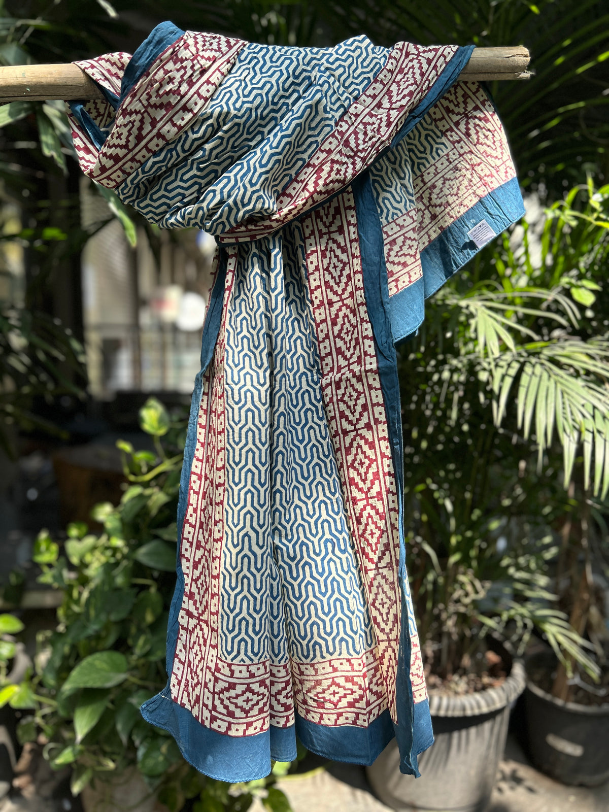 Block Printed Cotton Stole