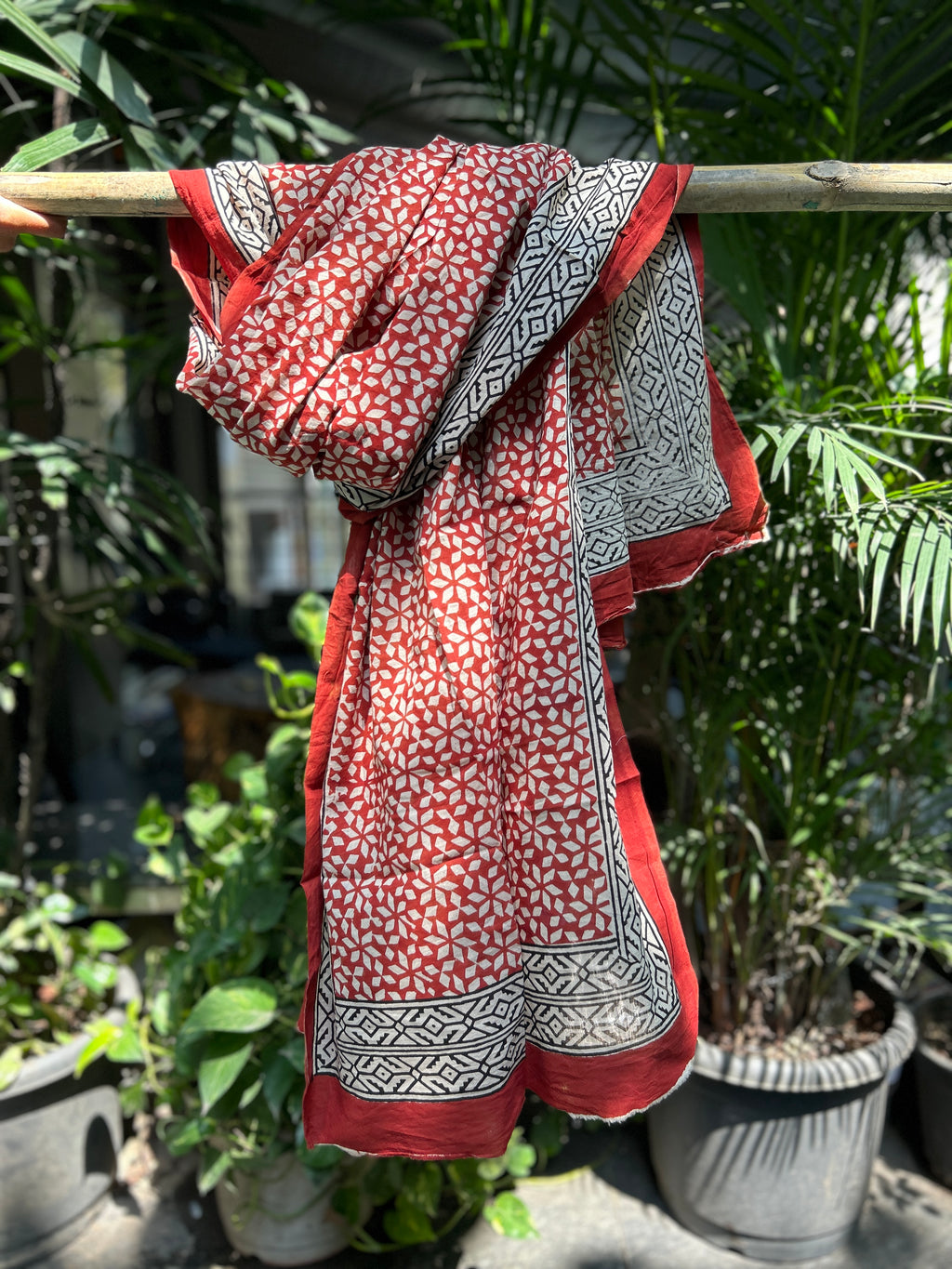 Block Printed Cotton Stole