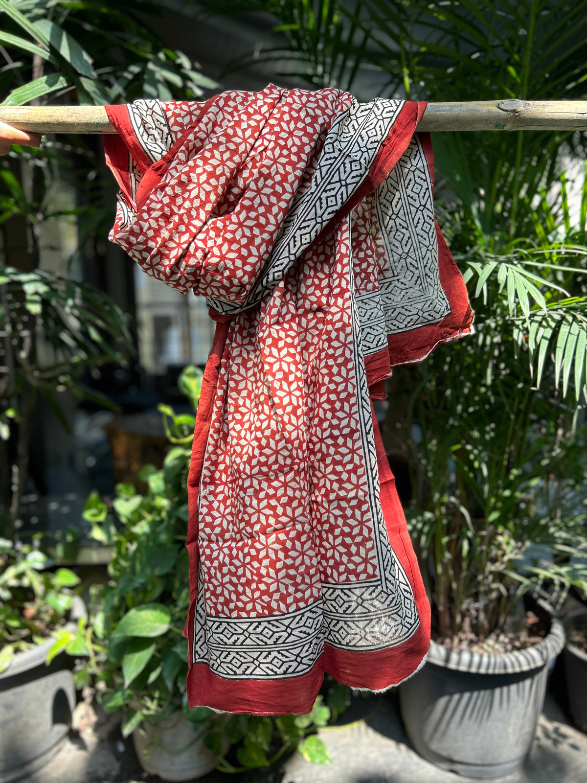 Block Printed Cotton Stole