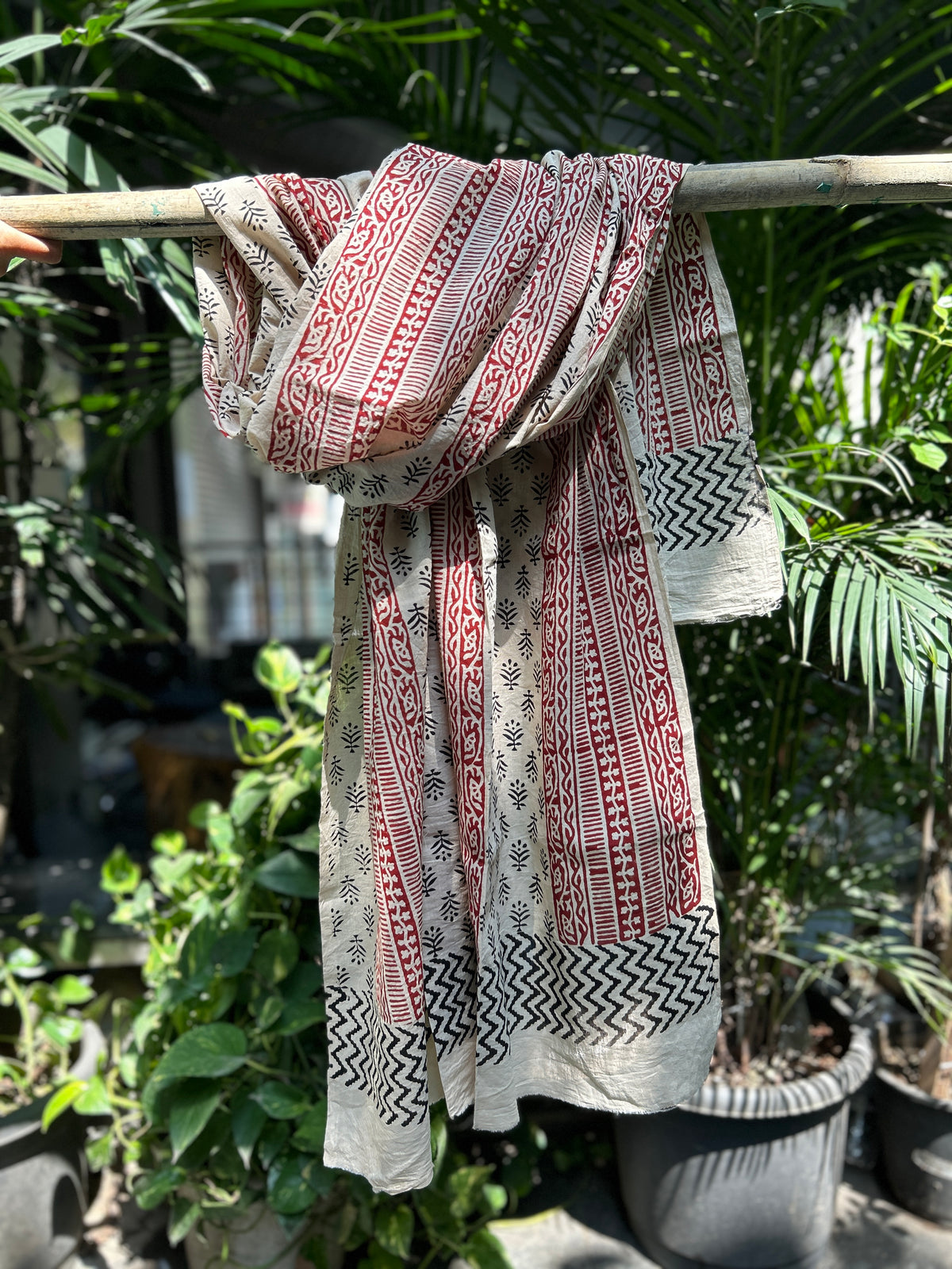 Block Printed Cotton Stole