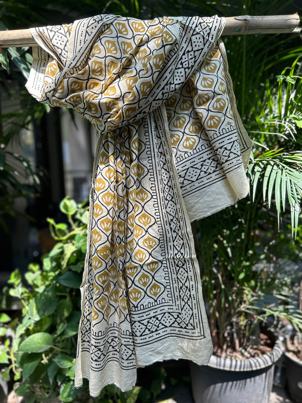 Block Printed Cotton Stole