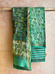 Vanaspati Maheshwari Silk Dress Material - Green