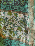 Vanaspati Maheshwari Silk Dress Material - Green
