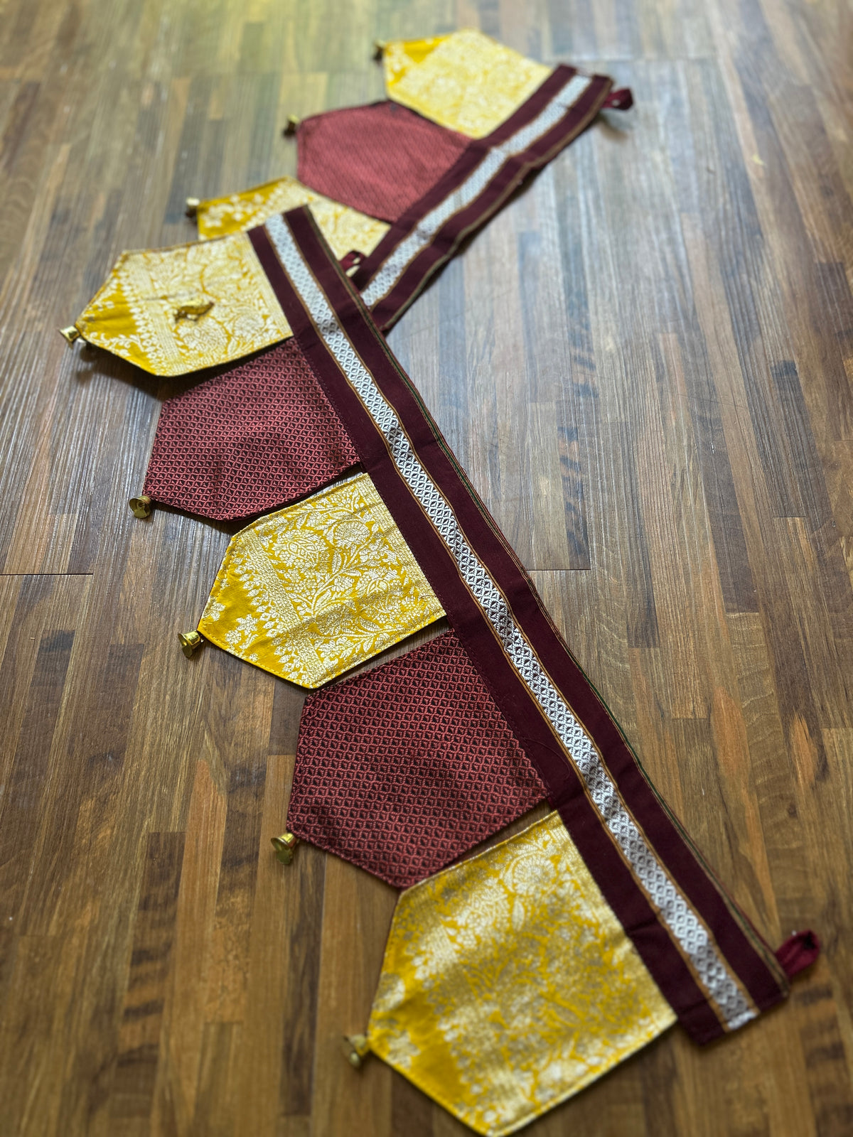 Festive Toran - Brocade + Maroon Khun