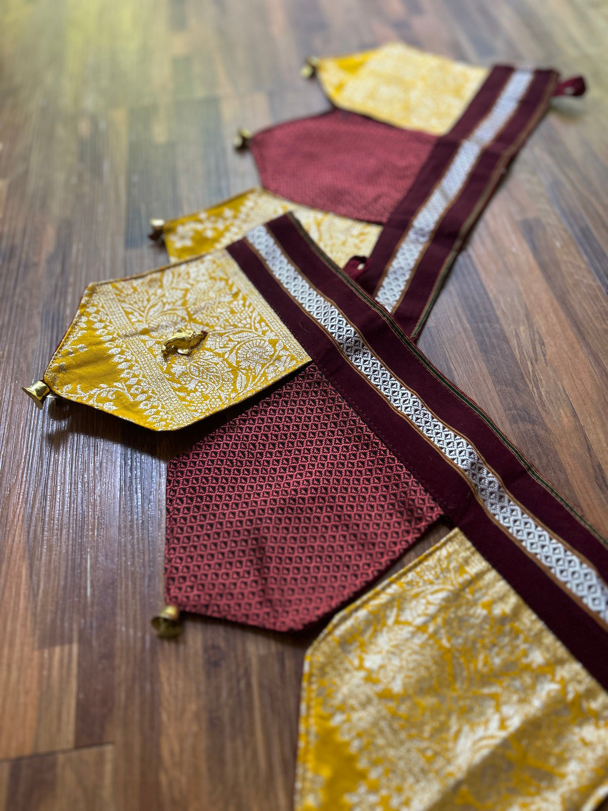 Festive Toran - Brocade + Maroon Khun