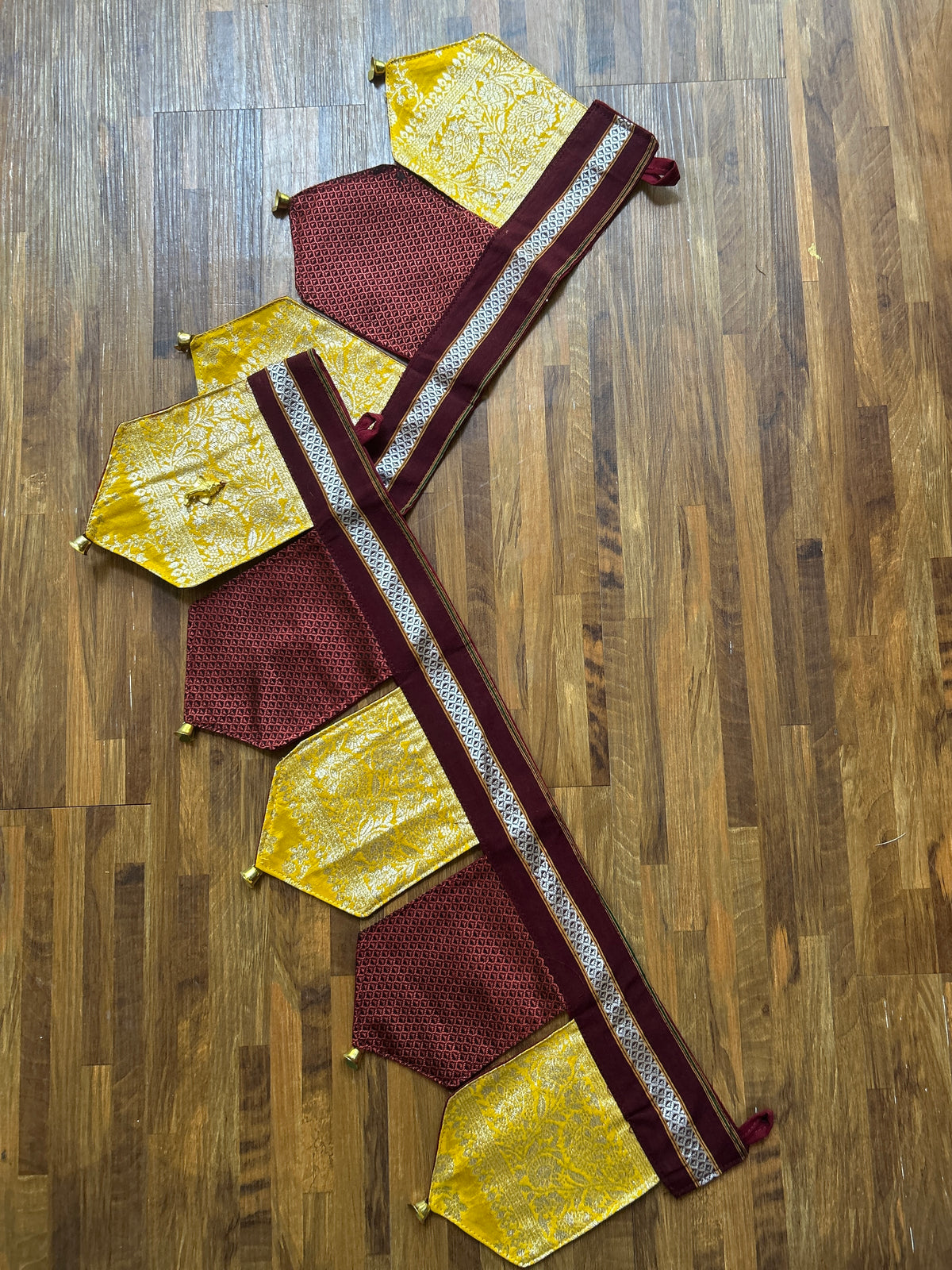 Festive Toran - Brocade + Maroon Khun