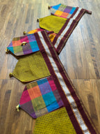 Festive Toran - Madras Checks + Yellow Khun