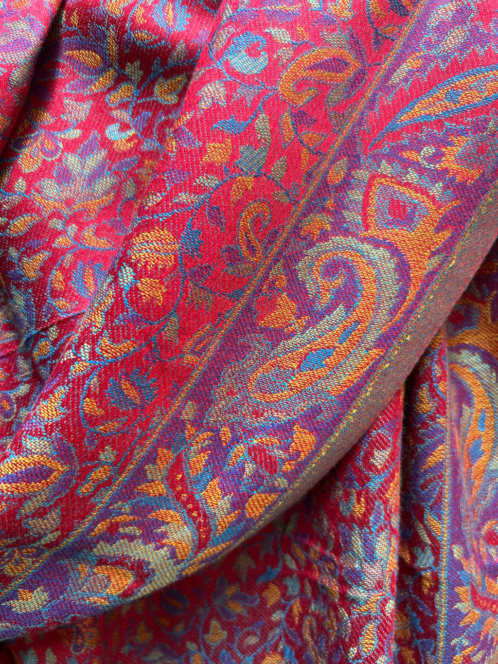 Kashmiri Stole-cum-Shawl - Pink