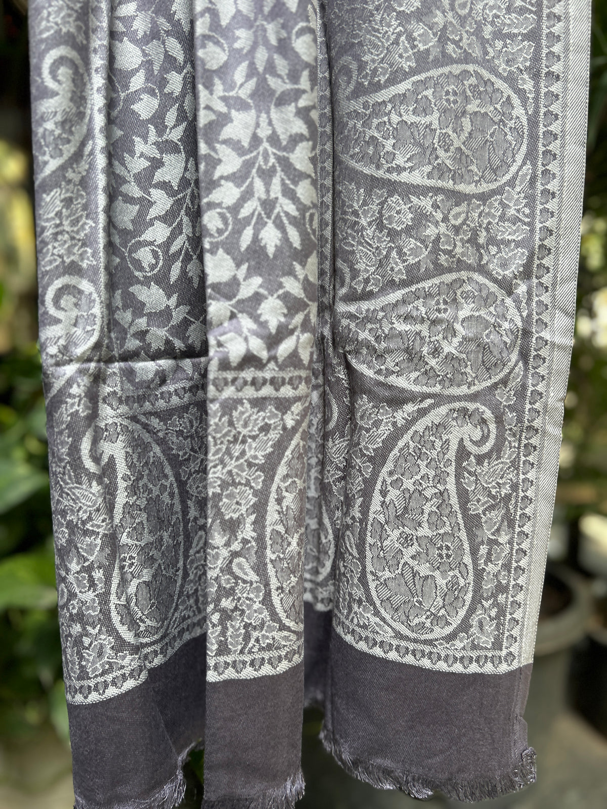 Kashmiri Stole-cum-Shawl - Grey