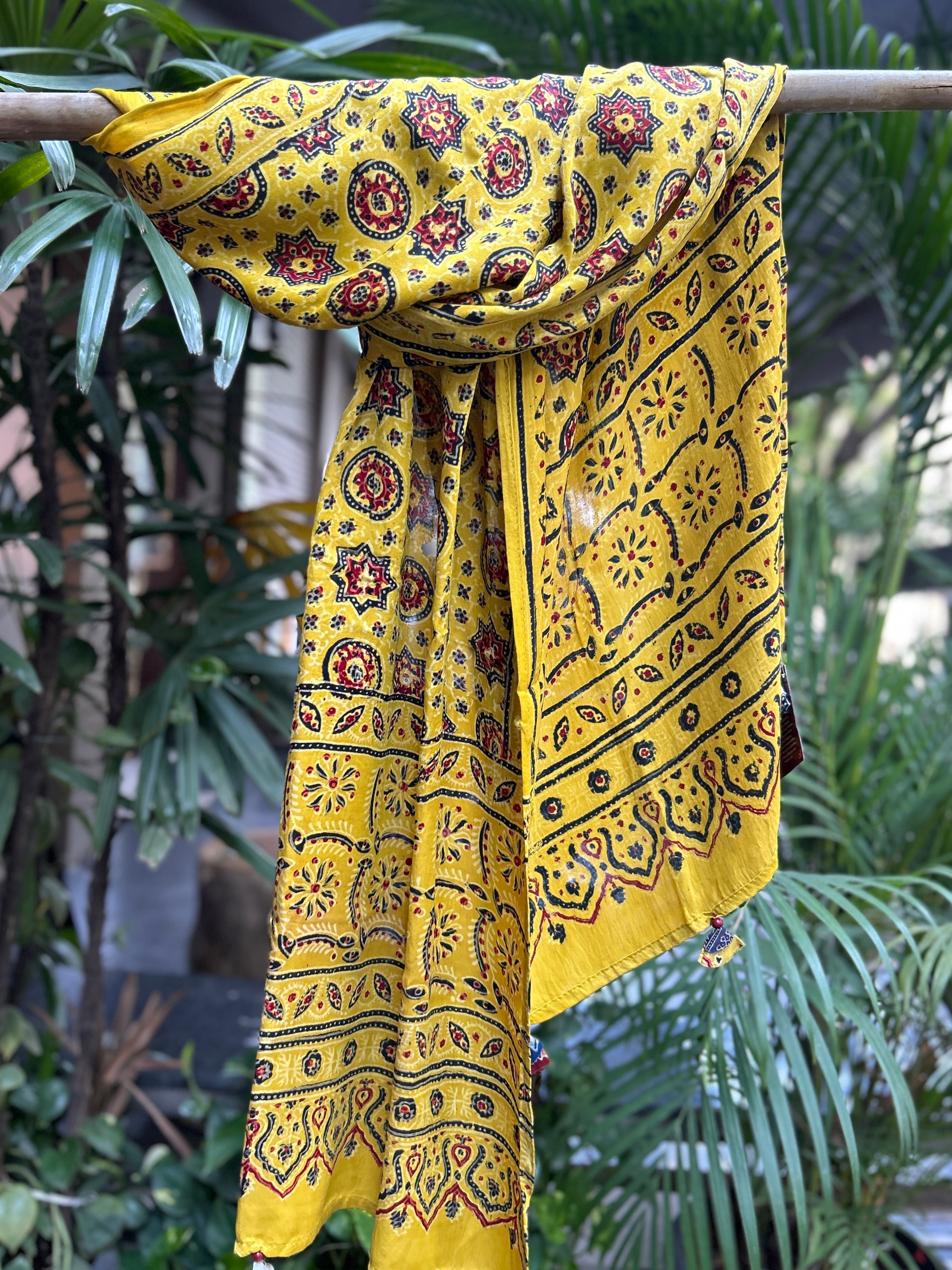 Modal Silk Ajrakh Stole