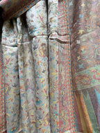 Kashmiri Stole-cum-Shawl - Silver