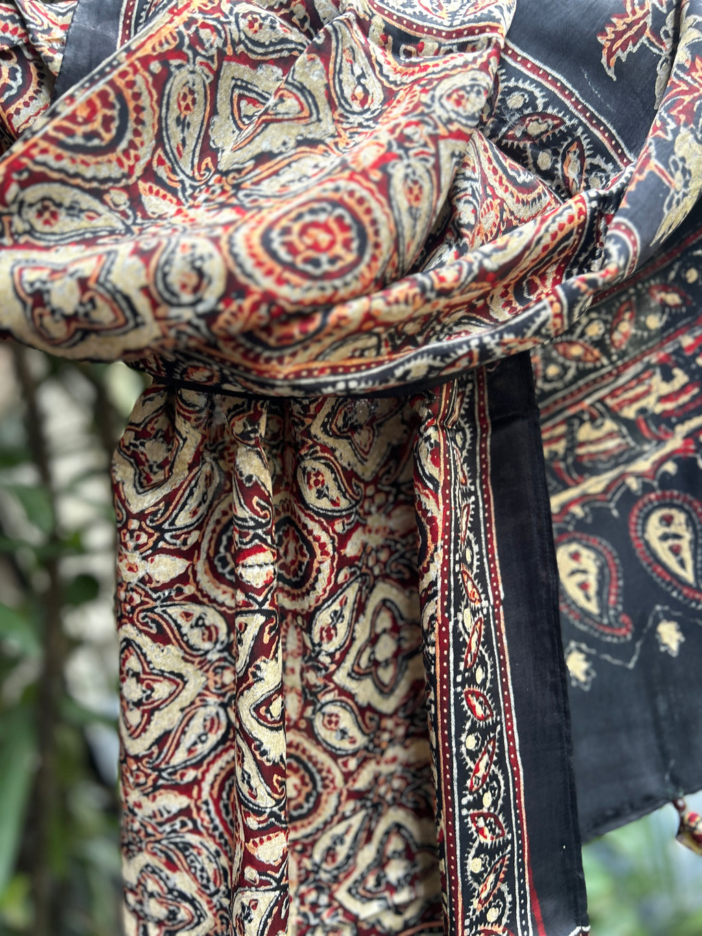 Modal Silk Ajrakh Stole
