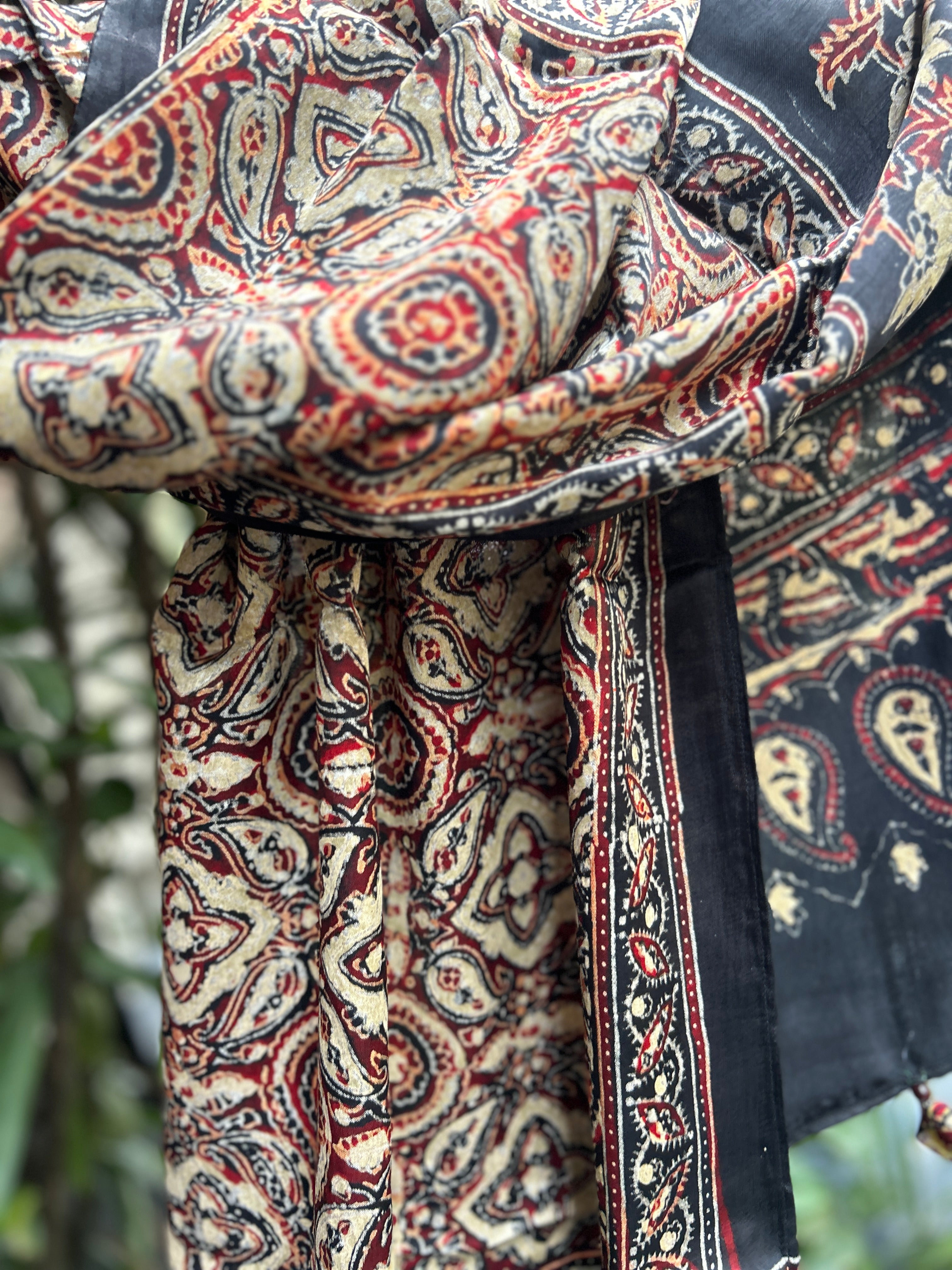 Modal Silk Ajrakh Stole