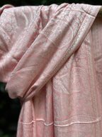 Kashmiri Stole-cum-Shawl - Peach