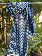 Cotton Stole - Indigo