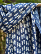 Cotton Stole - Indigo