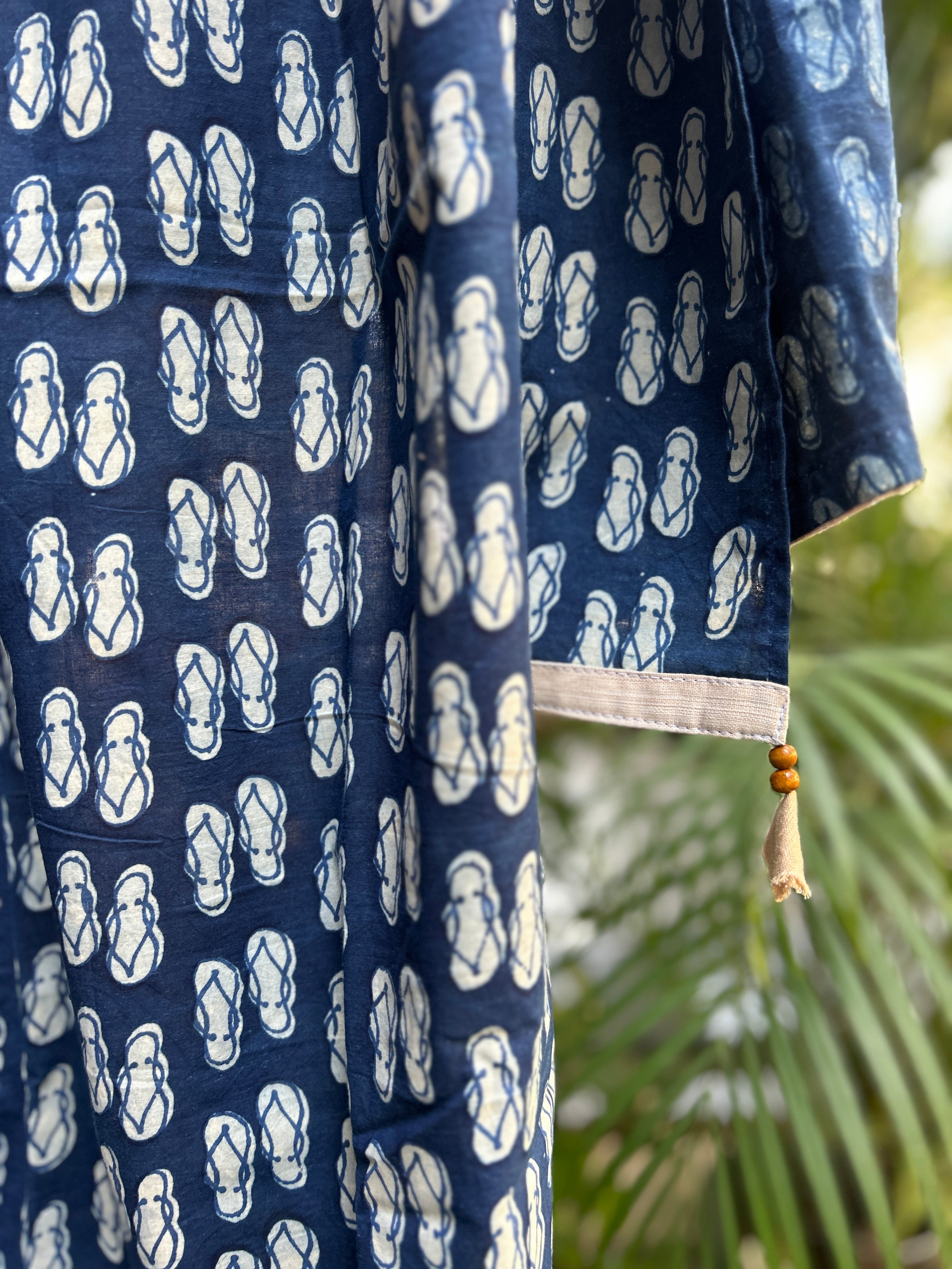 Cotton Stole - Indigo