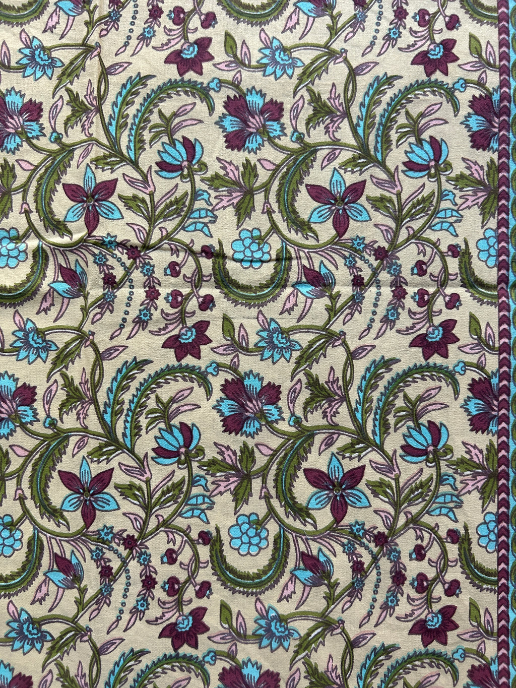 Baagh Double Bedsheet - Purple