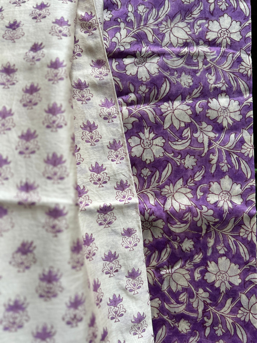Chanderi Suit Set - Purple