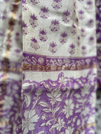 Chanderi Suit Set - Purple