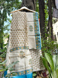 Chanderi Suit Set - Blue