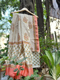 Chanderi Suit Set - Peach