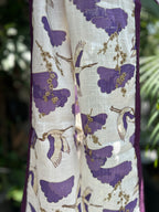 Cotton Stole - Purple