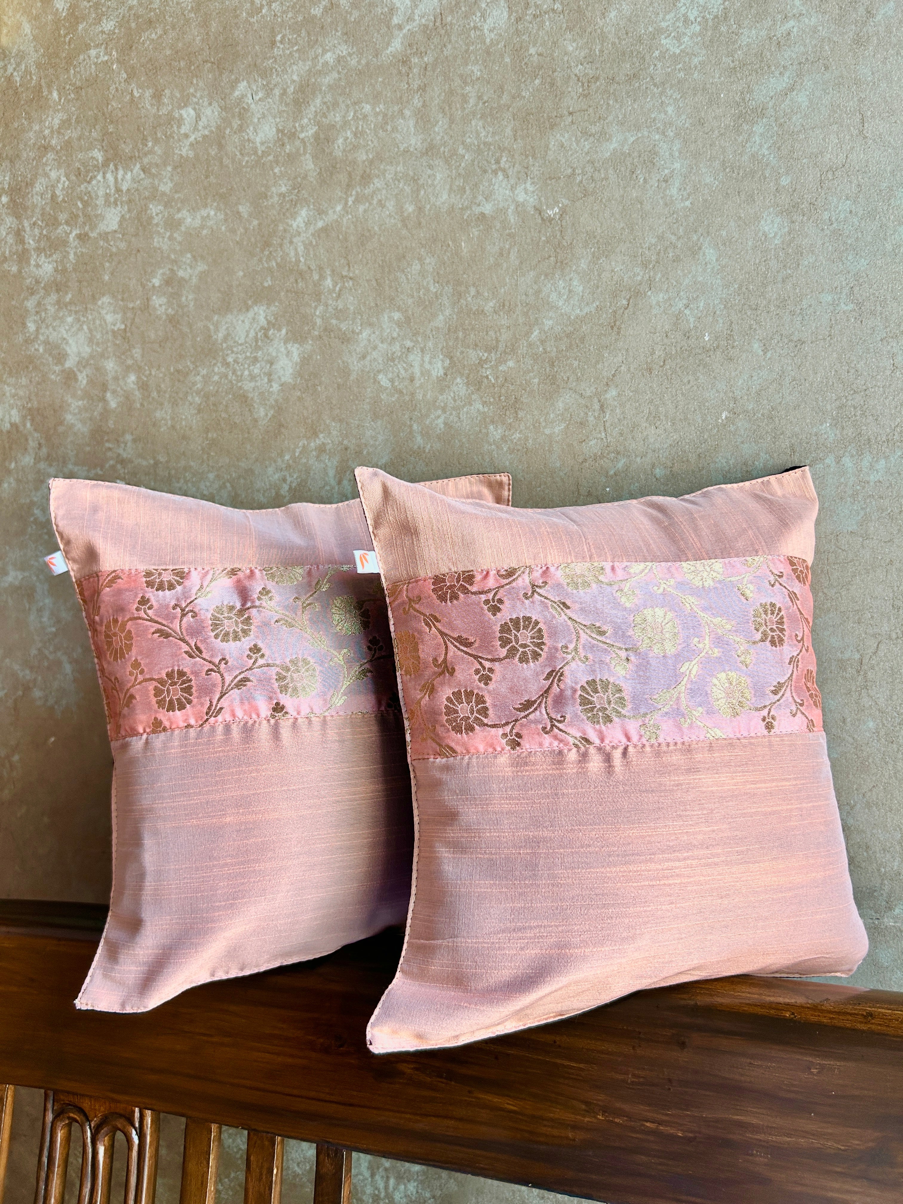 Festive Cushion Cover - Peach