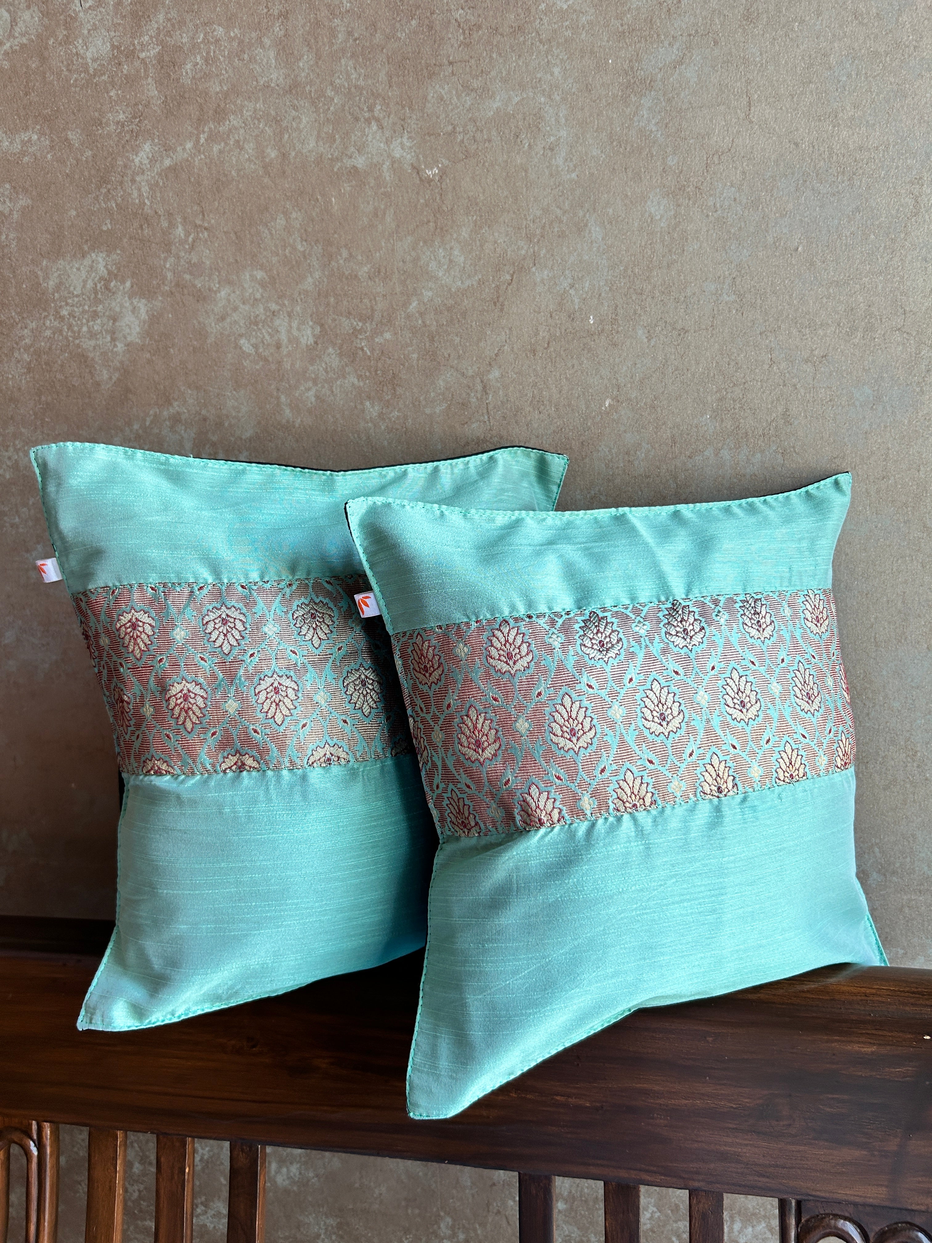 Festive Cushion Cover - Pista Green