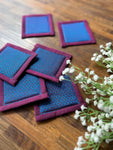 Tea Coaster Set - Purple Khun