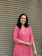 Woman's Casual Dress - Pink