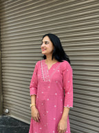 Woman's Casual Dress - Pink