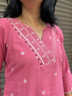 Woman's Casual Dress - Pink