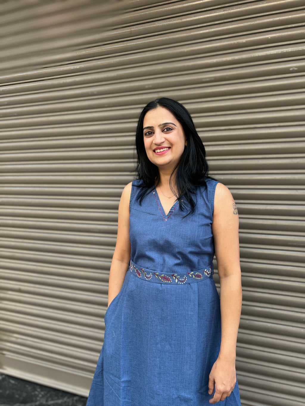 Woman's Casual Dress - Blue