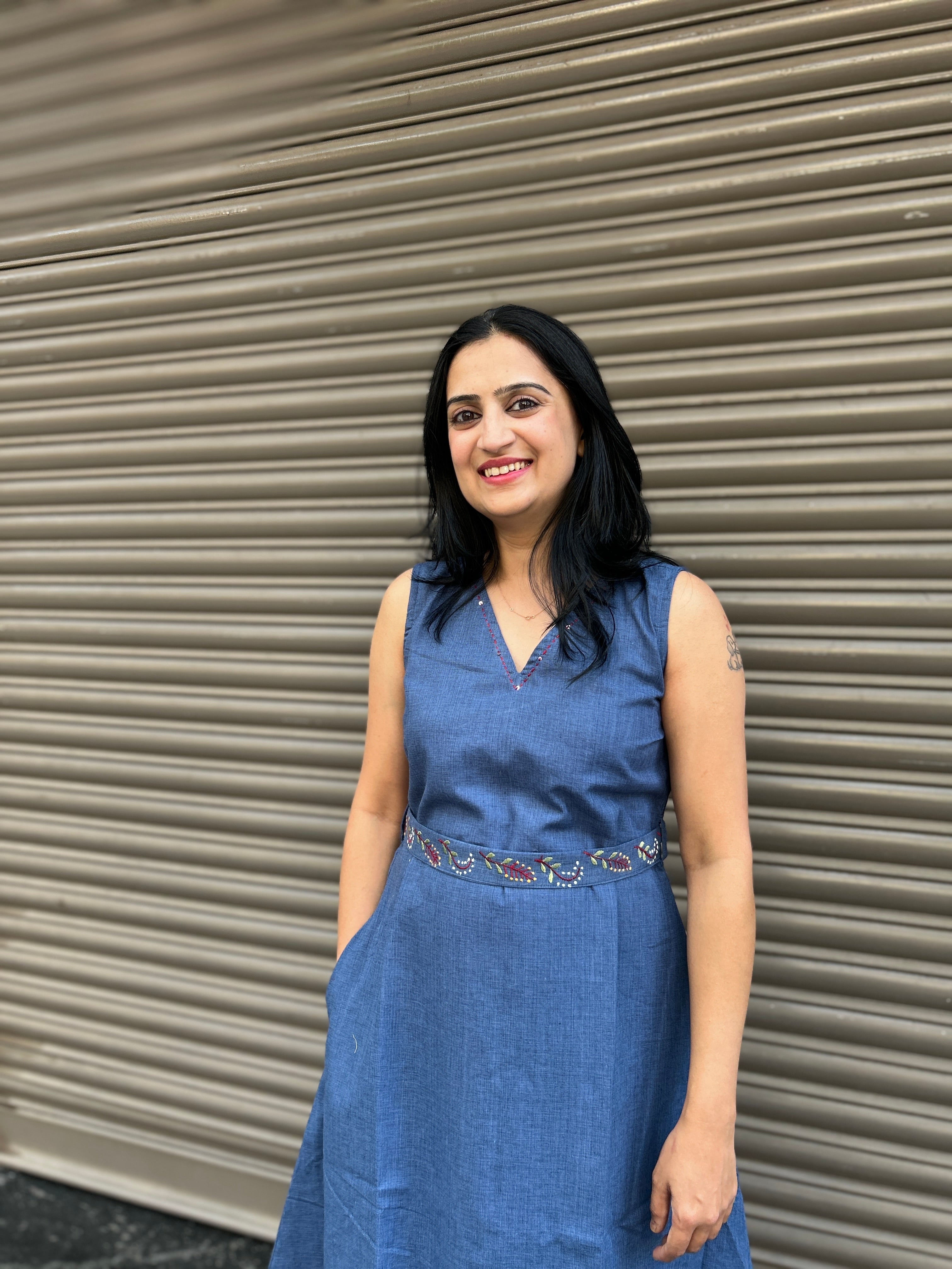 Woman's Casual Dress - Blue
