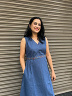 Woman's Casual Dress - Blue