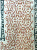 Baagh Superking Bedsheet - Peach & Grey