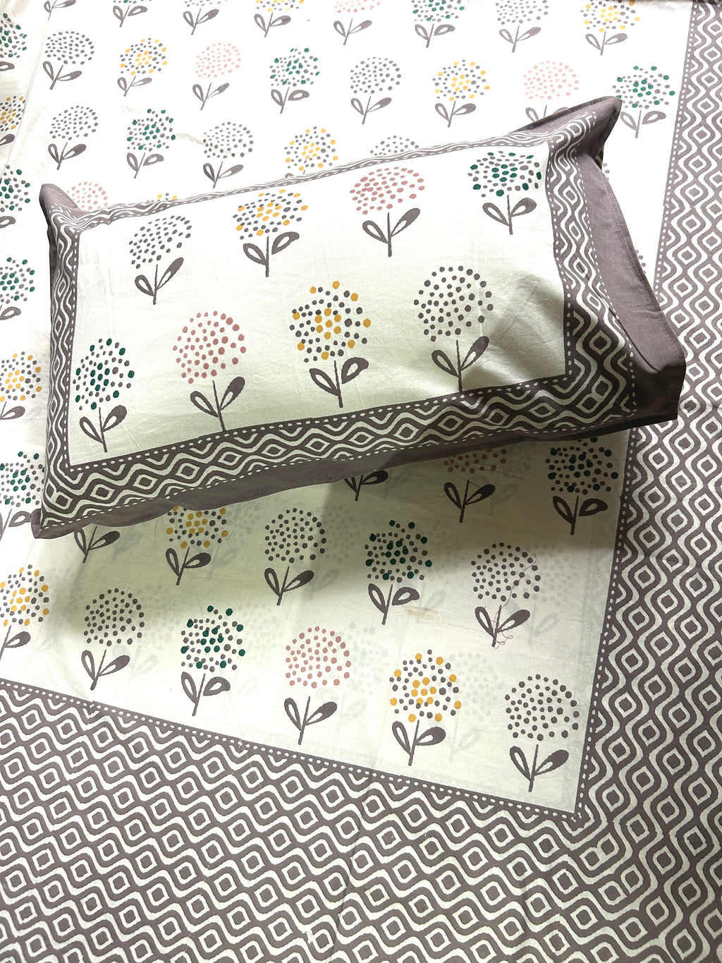 Baagh Superking Bedsheet - Grey