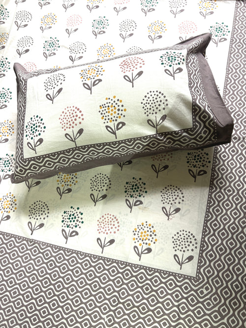 Baagh Superking Bedsheet - Grey