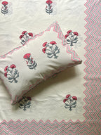 Baagh Superking Bedsheet - Pink
