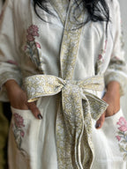 Waffle Bathrobe - Blue