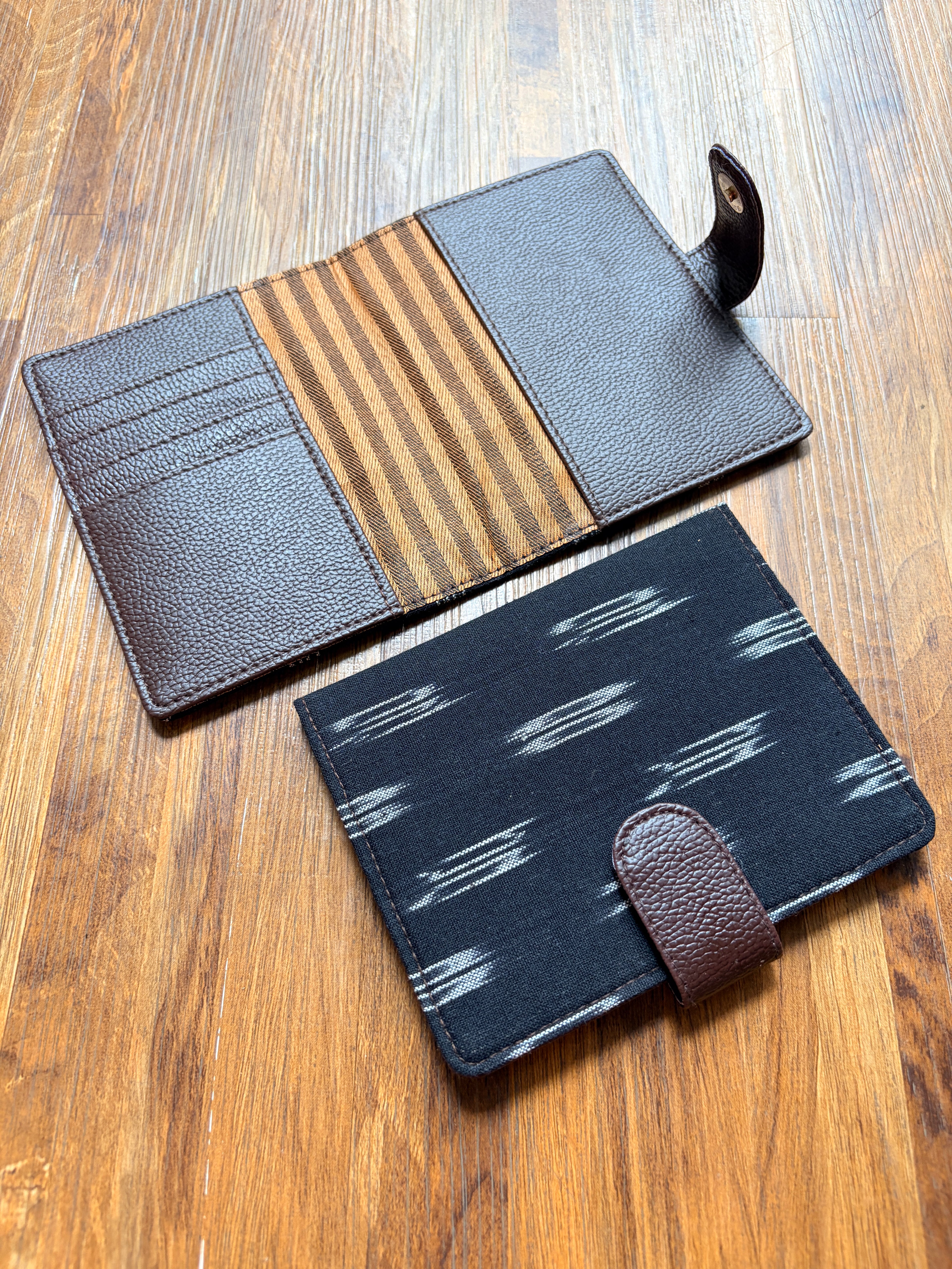 Leather Passport Holder - Black