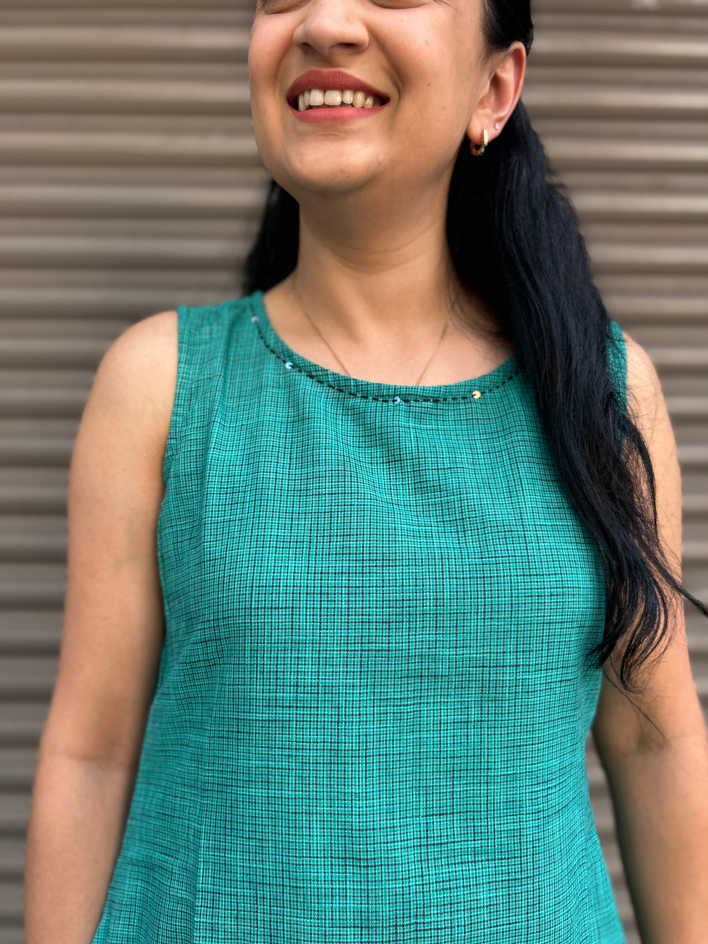 Woman's Casual Dress - Teal