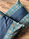 Cushion Cover - Dark Green + Black Khun
