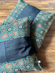 Cushion Cover - Dark Green + Black Khun