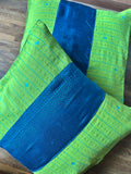 Cushion Cover - Green + Blue Khun